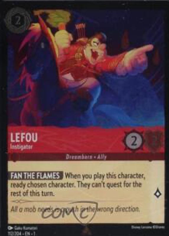 Lefou - Bumbler 2023 The First Chapter #8/204 Cold Foil RAW TCG (LIGHTLY PLAYED)