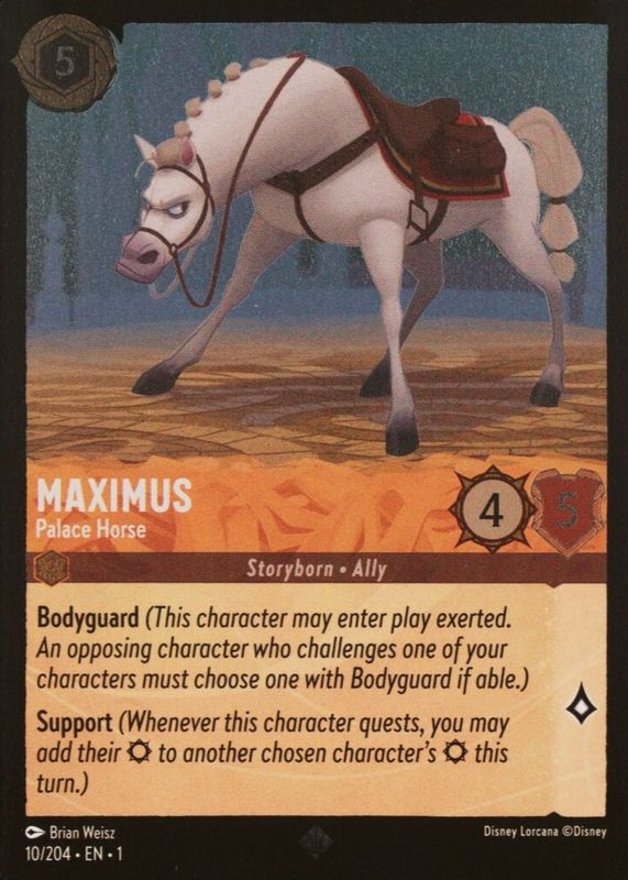 Maximus - Palace Horse 2023 The First Chapter #10/204 Cold Foil RAW TCG (NEAR MINT)