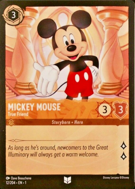 Mickey Mouse - True Friend 2023 The First Chapter #12/204 Base PSA 10