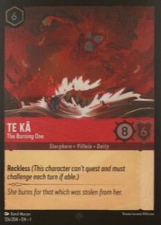 te ka lorcana card 054 Lava Monster (58/204) Te Ka - The Burning