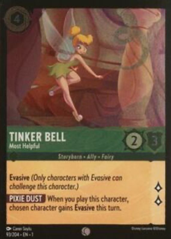 lorcana tinkerbell card Amazon.com: Ravensburger Disney Lorcana TCG Card Sleeves Featuring Tinker  Bell - Giant Fairy | 65 Protective Sleeves for TCG Decks