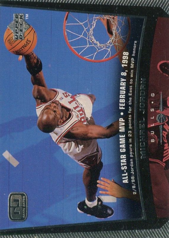 Michael Jordan 1998 Upper Deck #23 Game Dated PSA 10