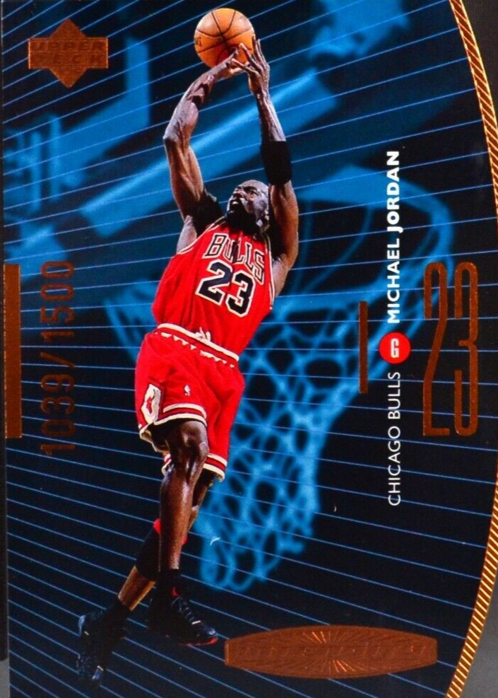 Michael Jordan 1998 Upper Deck #I1 Intensity - Quantum Bronze 