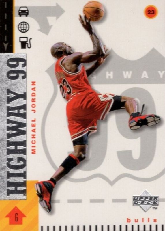 Michael Jordan 1998 Upper Deck #290 Highway 99 SGC 8