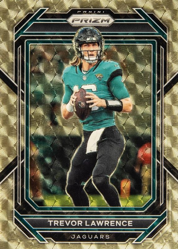 Trevor Lawrence 2022 Prizm #131 Gold Vinyl /5 RAW