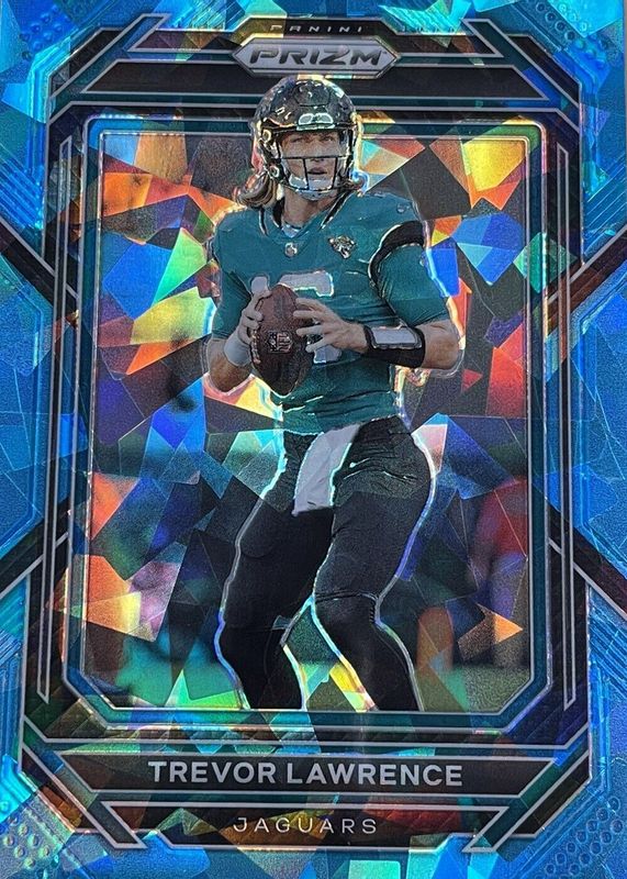 Trevor Lawrence 2022 Prizm #131 Blue Ice /99 RAW