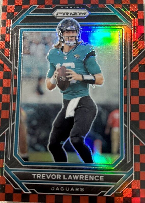 Trevor Lawrence 2022 Prizm #131 Black & Red Checker /(SSP) RAW