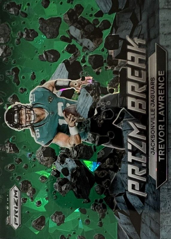 Trevor Lawrence 2022 Prizm #PB-1 Prizm Break - Green Ice SGC 10