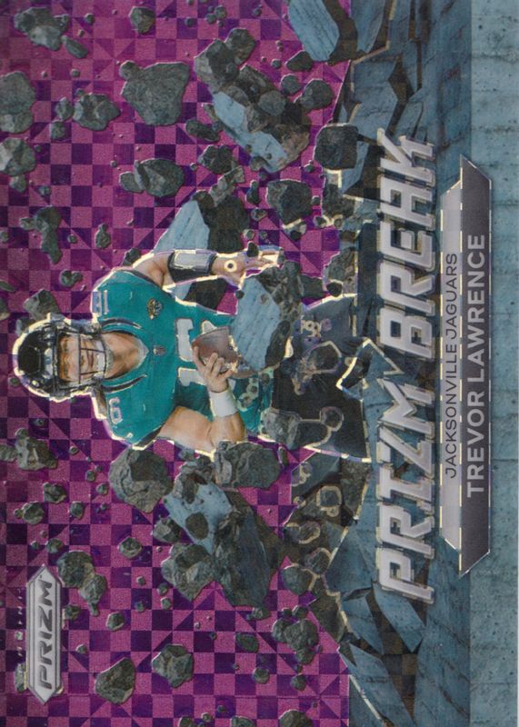 Trevor Lawrence 2022 Prizm #PB-1 Prizm Break - Purple Power /49 PSA 9