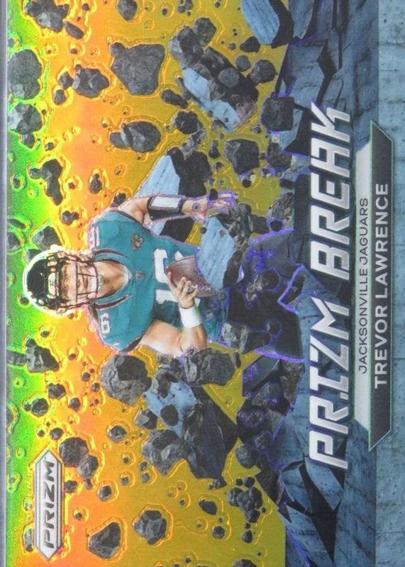 Trevor Lawrence 2022 Prizm #PB-1 Prizm Break - Gold /10 PSA 10