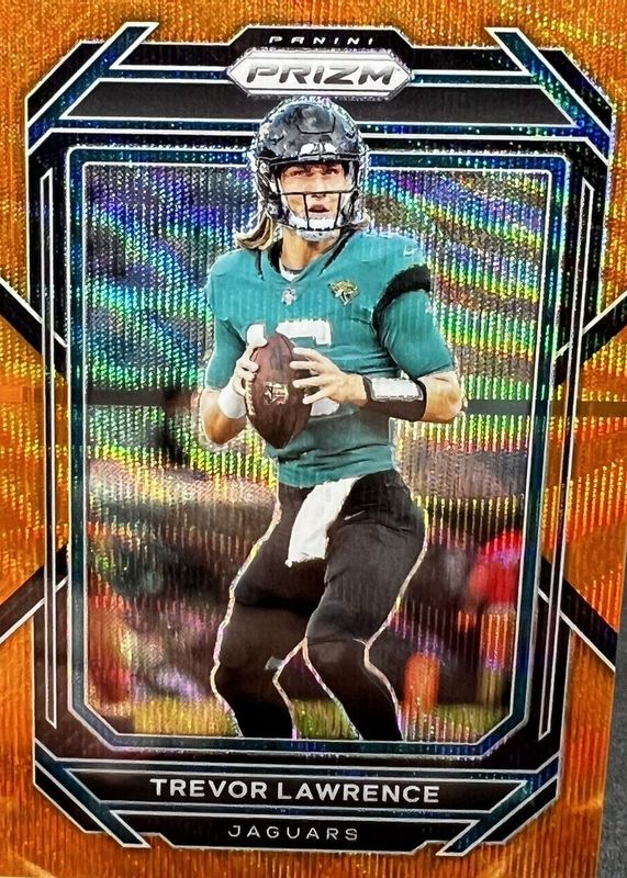 Trevor Lawrence 2022 Prizm #131 Orange Wave /60 RAW