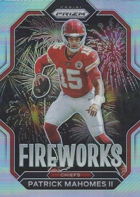 Patrick Mahomes II 2022 Prizm #F-2 Fireworks - Silver PSA 9