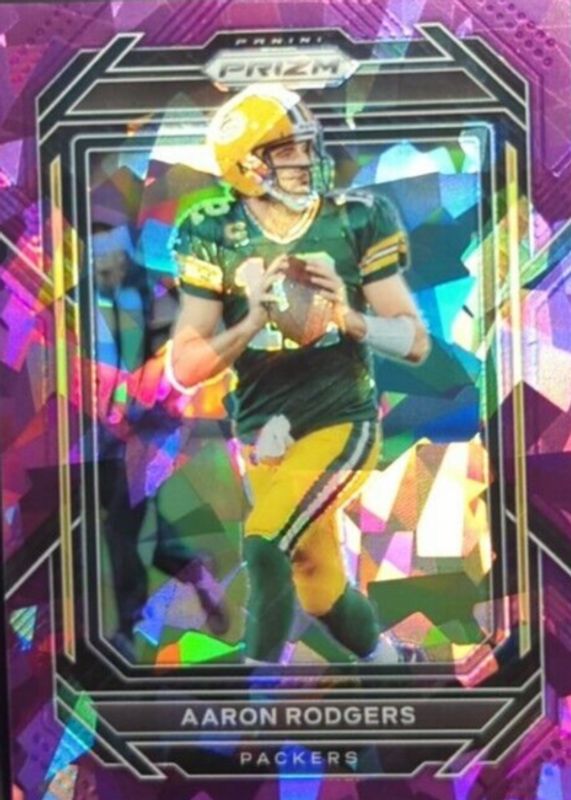 Aaron Rodgers 2022 Prizm #103 Purple Ice /225 BGS 9