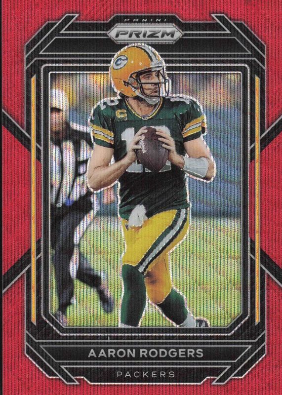 Aaron Rodgers 2022 Prizm #103 Red Wave /149 BGS 9