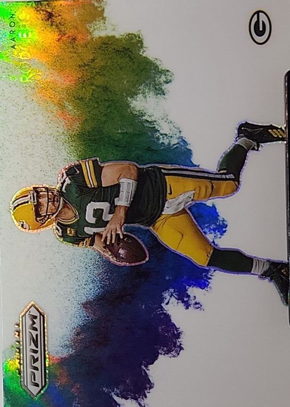 Aaron Rodgers 2022 Prizm #CB-3 Color Blast /(SSP) PSA 9