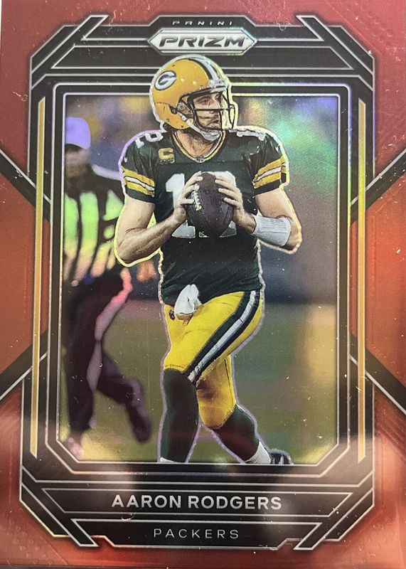 Aaron Rodgers 2022 Prizm #103 Red /(SSP) PSA 10