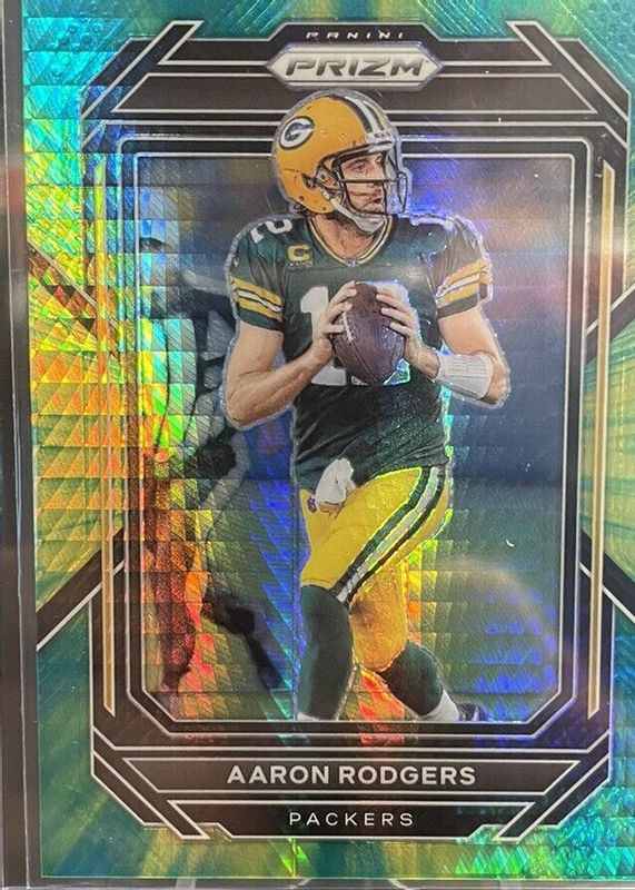 Aaron Rodgers 2022 Prizm #103 Hyper /175 BGS 9