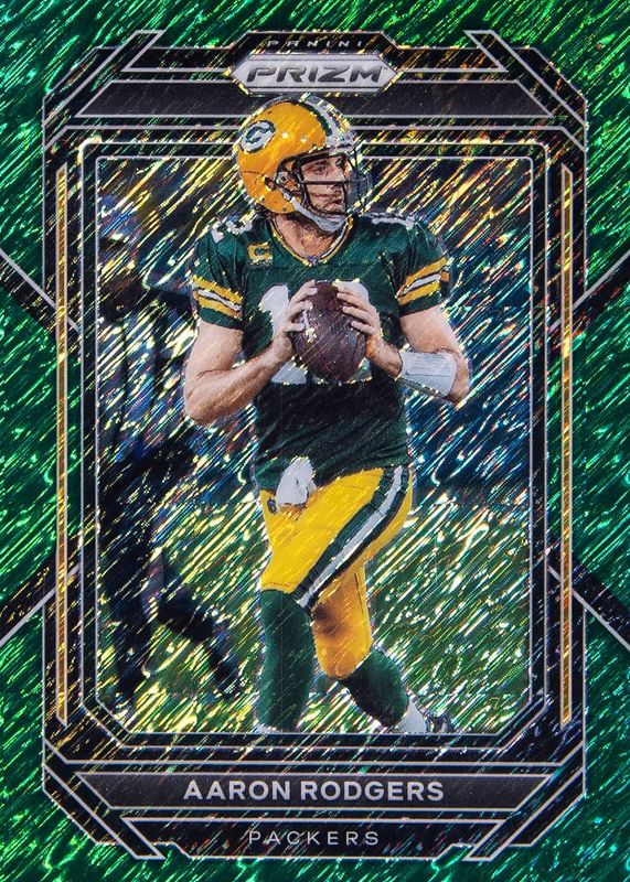 Aaron Rodgers 2022 Prizm #103 Green Shimmer /5 PSA 10