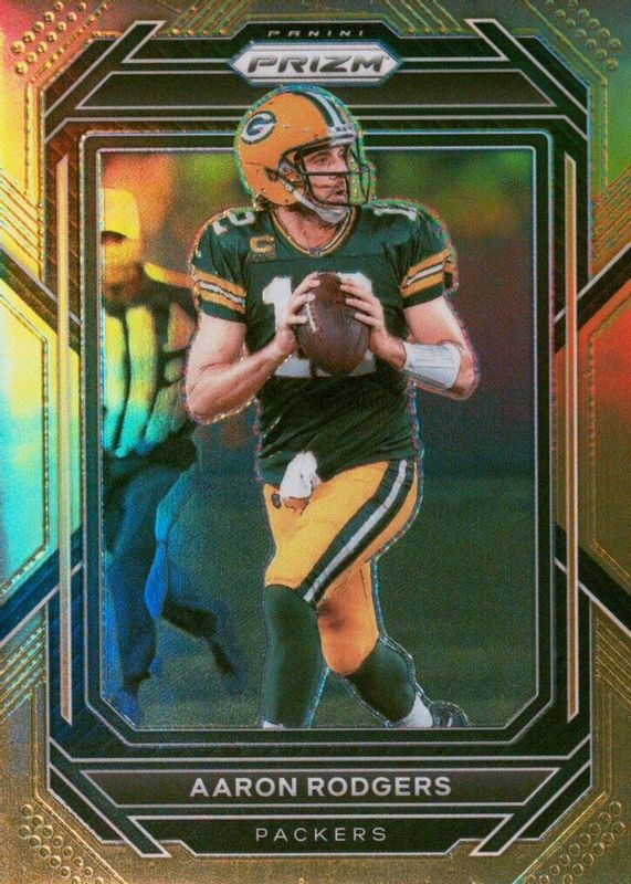 Aaron Rodgers 2022 Prizm #103 Gold /10 PSA 10