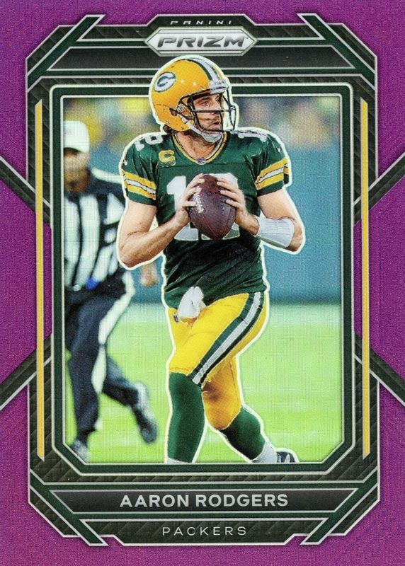 Aaron Rodgers 2022 Prizm #103 Purple /125 SGC 9.5