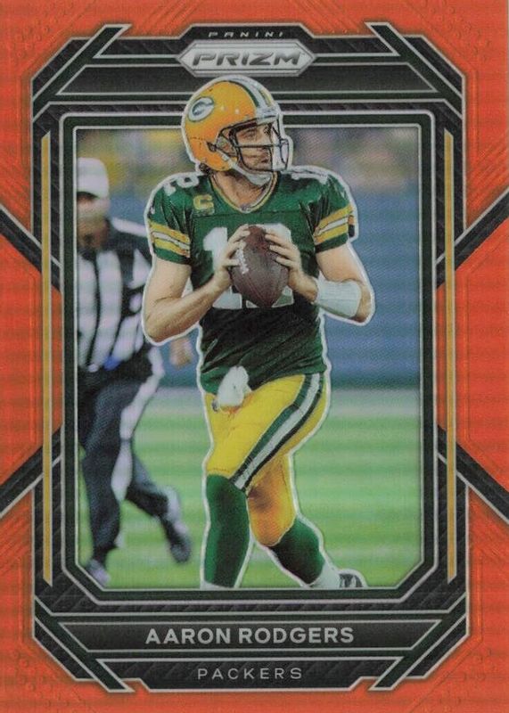 Aaron Rodgers 2022 Prizm #103 Orange /249 PSA 10