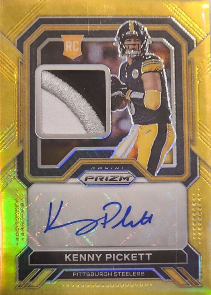 Kenny Pickett 2022 Prizm #RPA-KP Rookie Patch Auto - Gold