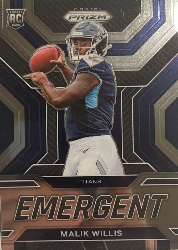 Malik Willis 2022 Prizm #E-3 Emergent Rookie PSA 10