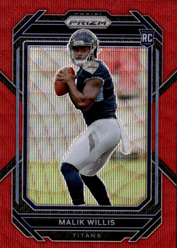 Malik Willis 2022 Prizm #303 Red Wave /149 Rookie RAW
