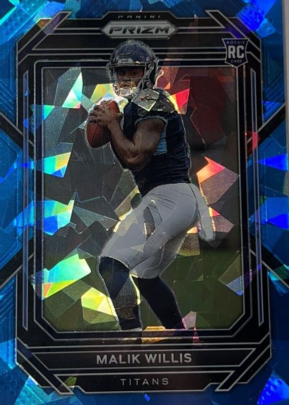 Malik Willis 2022 Prizm #303 Blue Ice /99 Rookie SGC 9.5