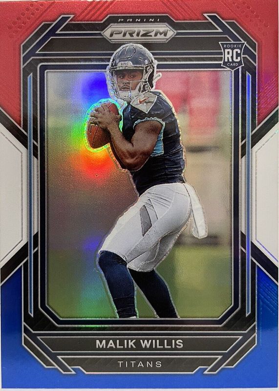 Malik Willis 2022 Prizm #303 Red White Blue Rookie RAW