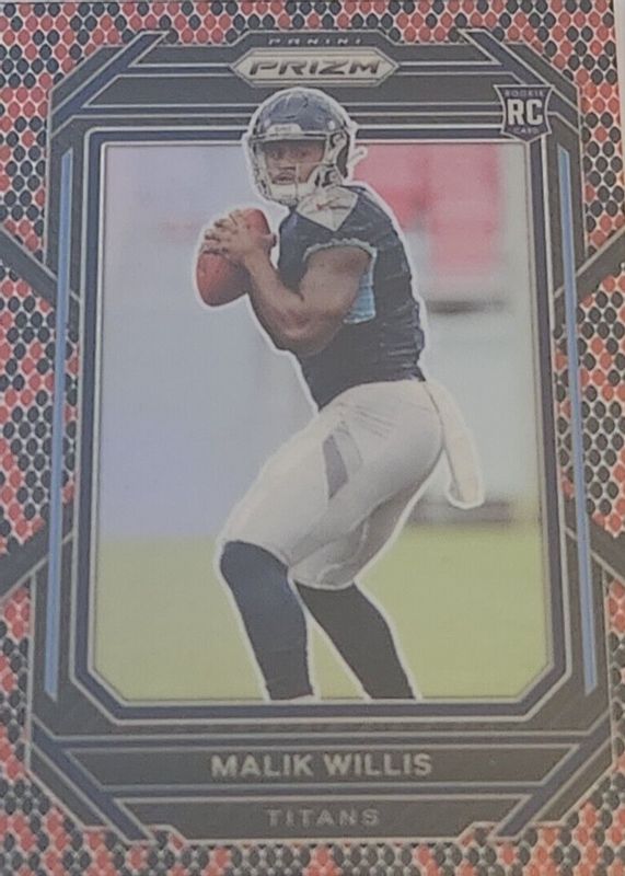 Malik Willis 2022 Prizm #303 Snakeskin /(SSP) Rookie RAW