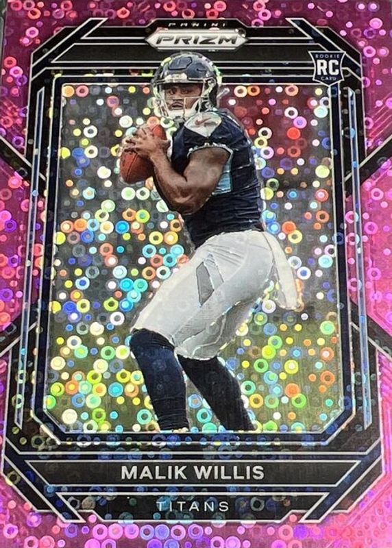 Malik Willis 2022 Prizm #303 No Huddle Pink /15 Rookie RAW