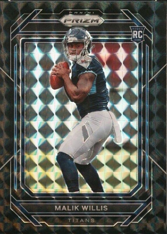 Malik Willis 2022 Prizm #303 Black Finite /1 Rookie RAW