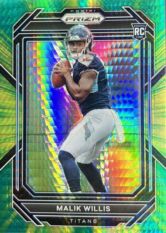 Malik Willis 2022 Prizm #303 Hyper /175 Rookie SGC 9.5