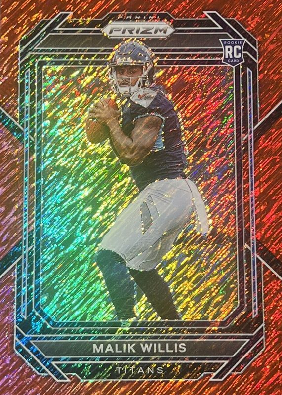 Malik Willis 2022 Prizm #303 Red Shimmer /35 Rookie RAW