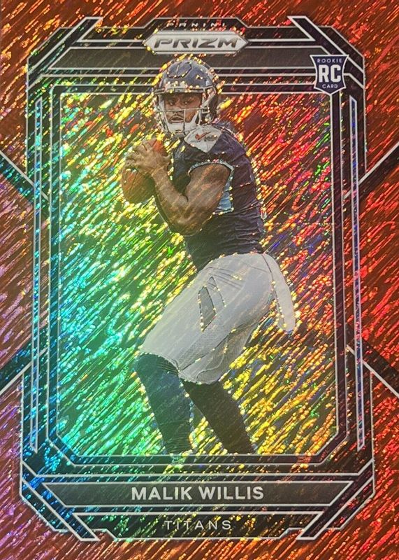 Malik Willis 2022 Prizm #303 Red Shimmer /35 Rookie SGC 10