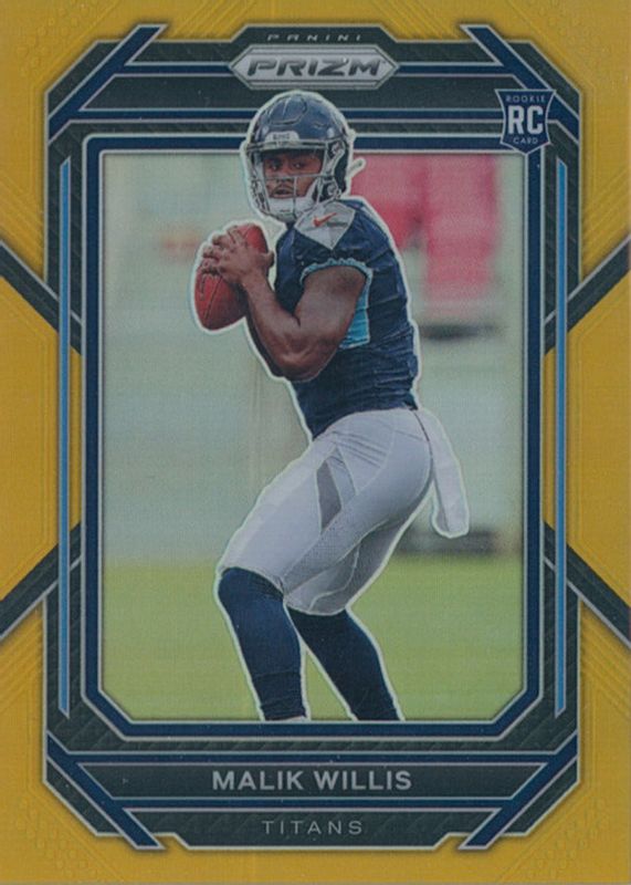 Malik Willis 2022 Prizm #303 Gold /10 Rookie RAW