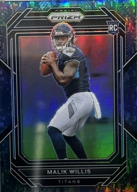 Malik Willis 2022 Prizm #303 Navy Camo /25 Rookie PSA 9