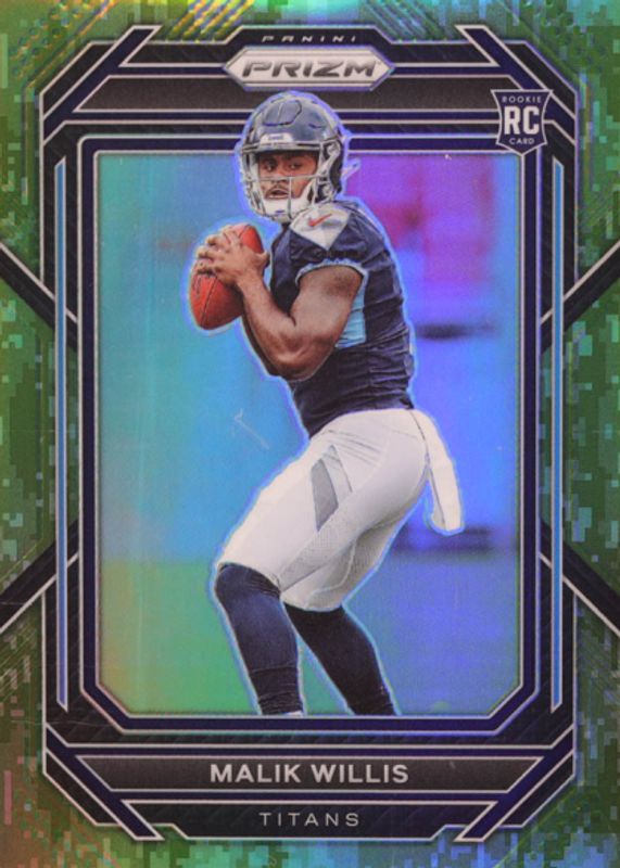 Malik Willis 2022 Prizm #303 Forest Camo /15 Rookie RAW