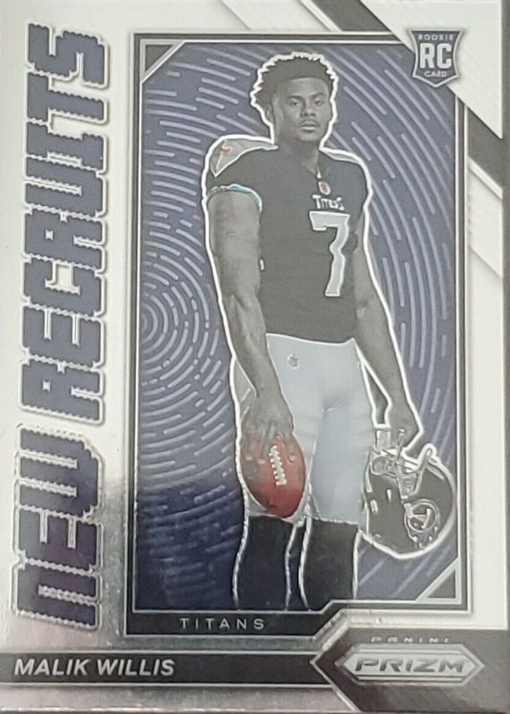 Malik Willis 2022 Prizm #NR-3 New Recruits Rookie SGC 10