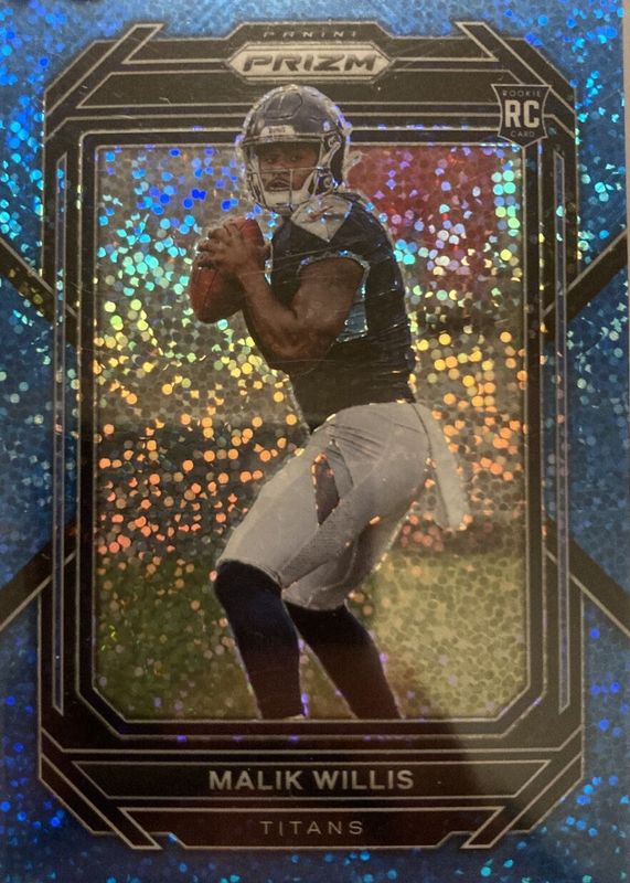 Malik Willis 2022 Prizm #303 Blue Sparkle /96 Rookie BGS 9.5