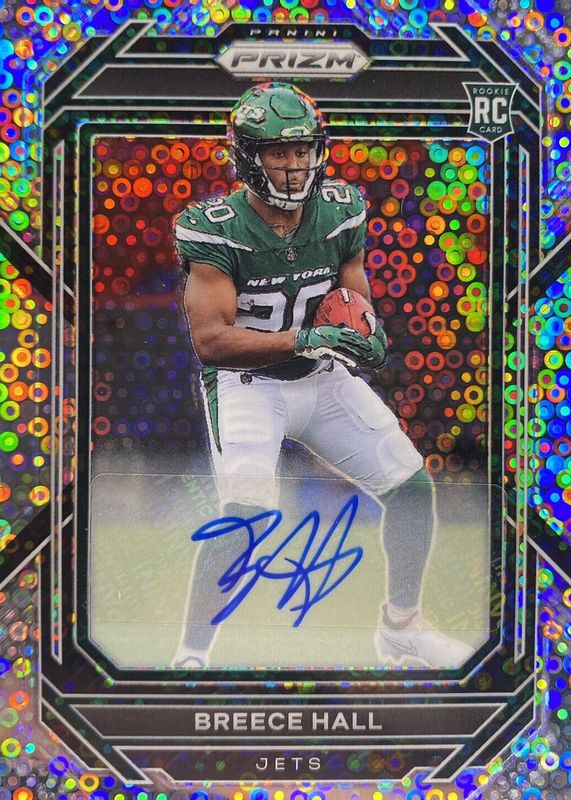 Breece Hall 2022 Prizm #317 Rookie Autographs - No Huddle SGC 10