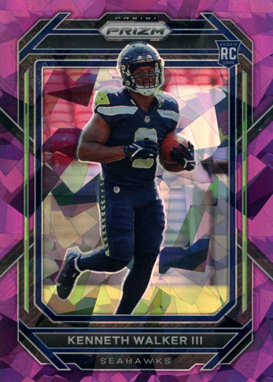 Kenneth Walker III 2022 Prizm #318 Purple Ice /225 Price Guide