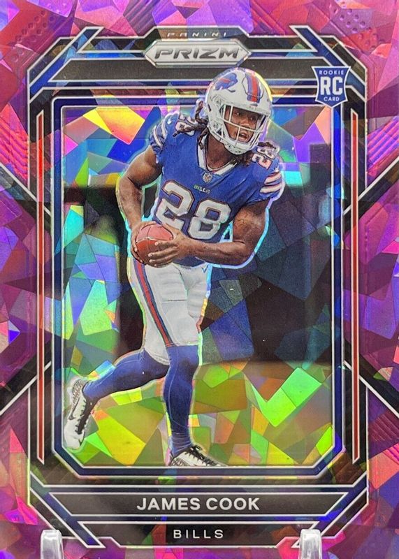 James Cook 2022 Prizm #319 Purple Ice /225 Rookie BGS 9