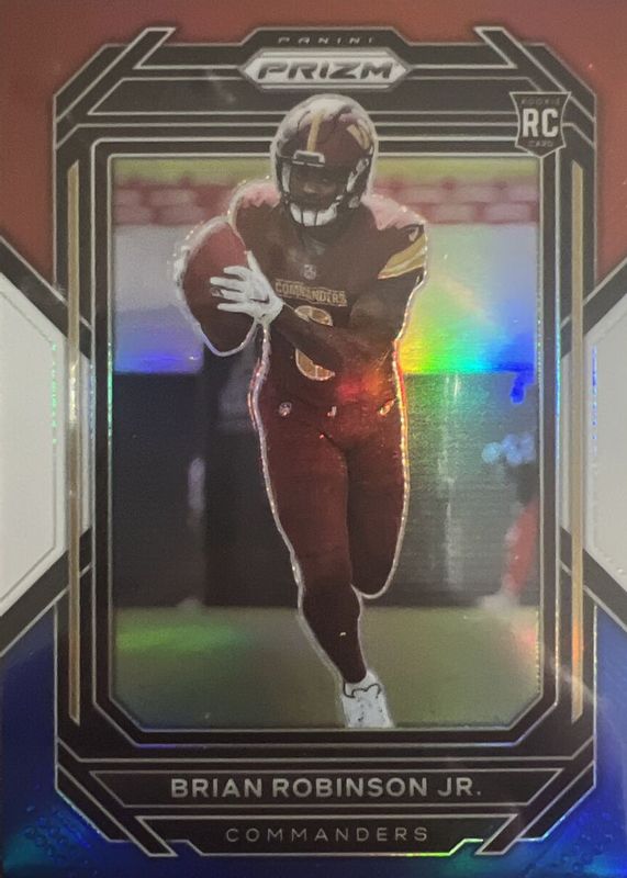 Brian Robinson Jr. 2022 Prizm #321 Red White Blue Rookie SGC 9.5