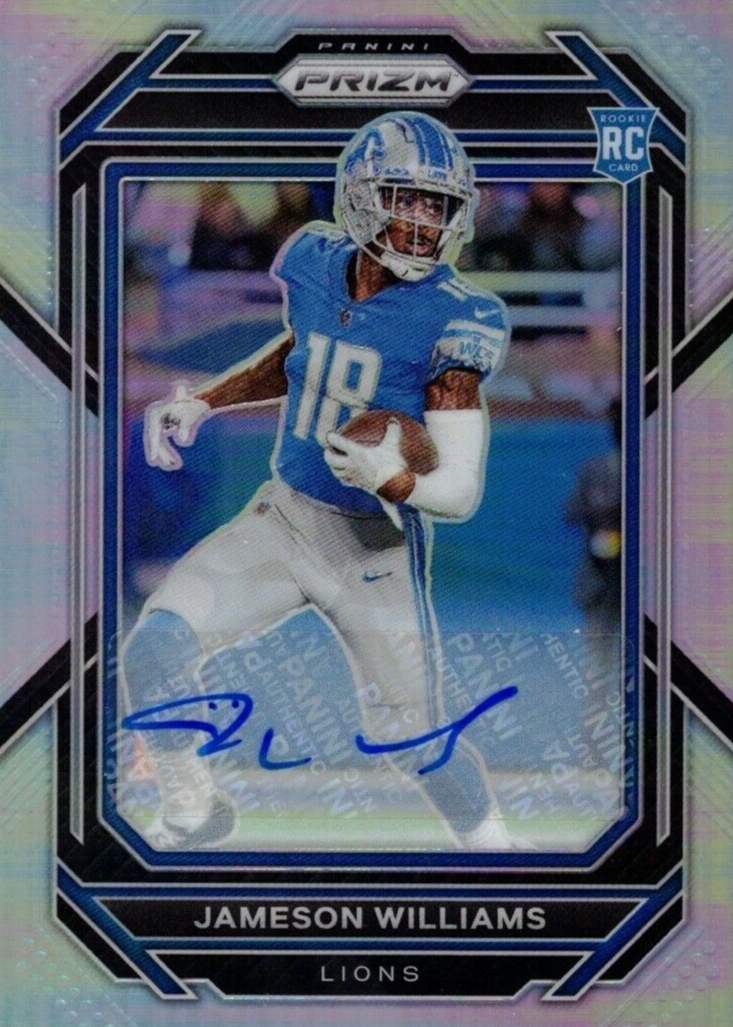 Jameson Williams 2022 Prizm #311 Rookie Autographs Price