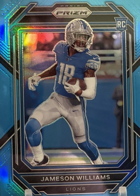 Jameson Williams 2022 Prizm #311 Light Blue Rookie RAW