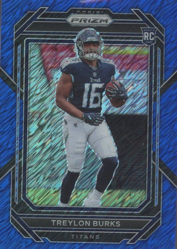 Treylon Burks 2022 Prizm #313 Blue Shimmer /25 Rookie PSA 10