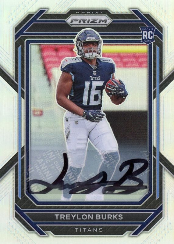 Treylon Burks 2022 Prizm #313 Rookie Autographs Rookie SGC 9.5