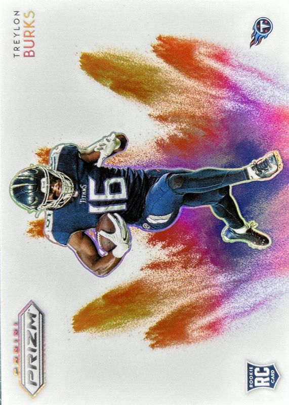 Treylon Burks 2022 Prizm #CB-22 Color Blast /(SSP) Rookie SGC 9